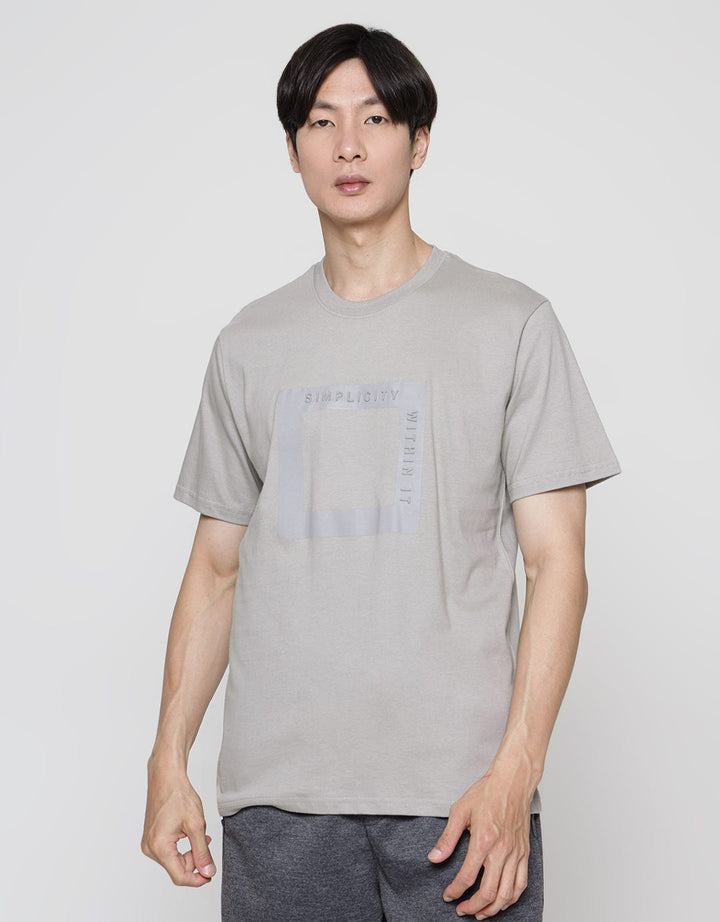 Details Short Sleeve T-Shirt Emboss Square