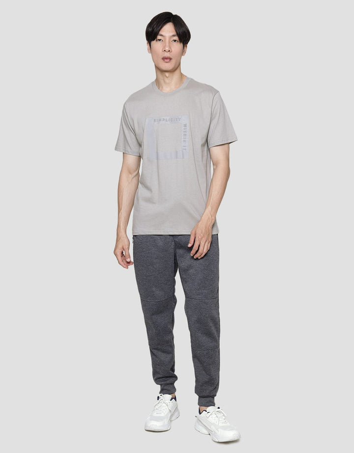 Details Short Sleeve T-Shirt Emboss Square