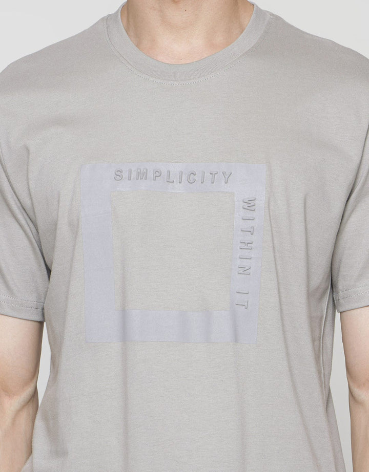 Details Short Sleeve T-Shirt Emboss Square