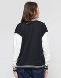 Nevada Solid Varsity Jaket Wanita