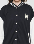 Nevada Solid Varsity Jaket Wanita