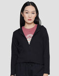 Nevada Rib Fabric Jaket Hoodie Wanita