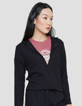 Nevada Rib Fabric Jaket Hoodie Wanita