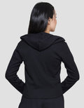 Nevada Rib Fabric Jaket Hoodie Wanita
