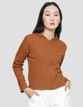 Nevada Rib Fabric Jaket Hoodie Wanita