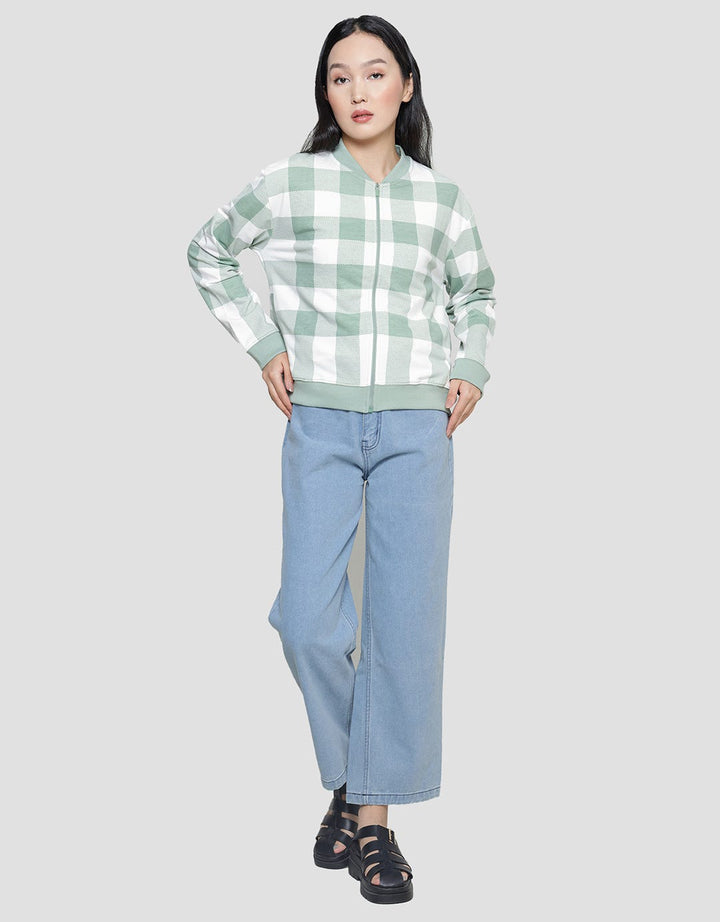 Nevada Checked Pattern Jaket Wanita