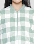 Nevada Checked Pattern Jaket Wanita