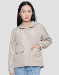 Nevada Women's Jacket Solid Hoodie Zipper And Pocket