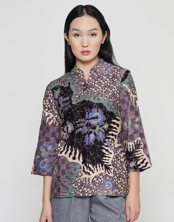 Adikusuma Batik Gajah Uling 2 Blouse Wanita