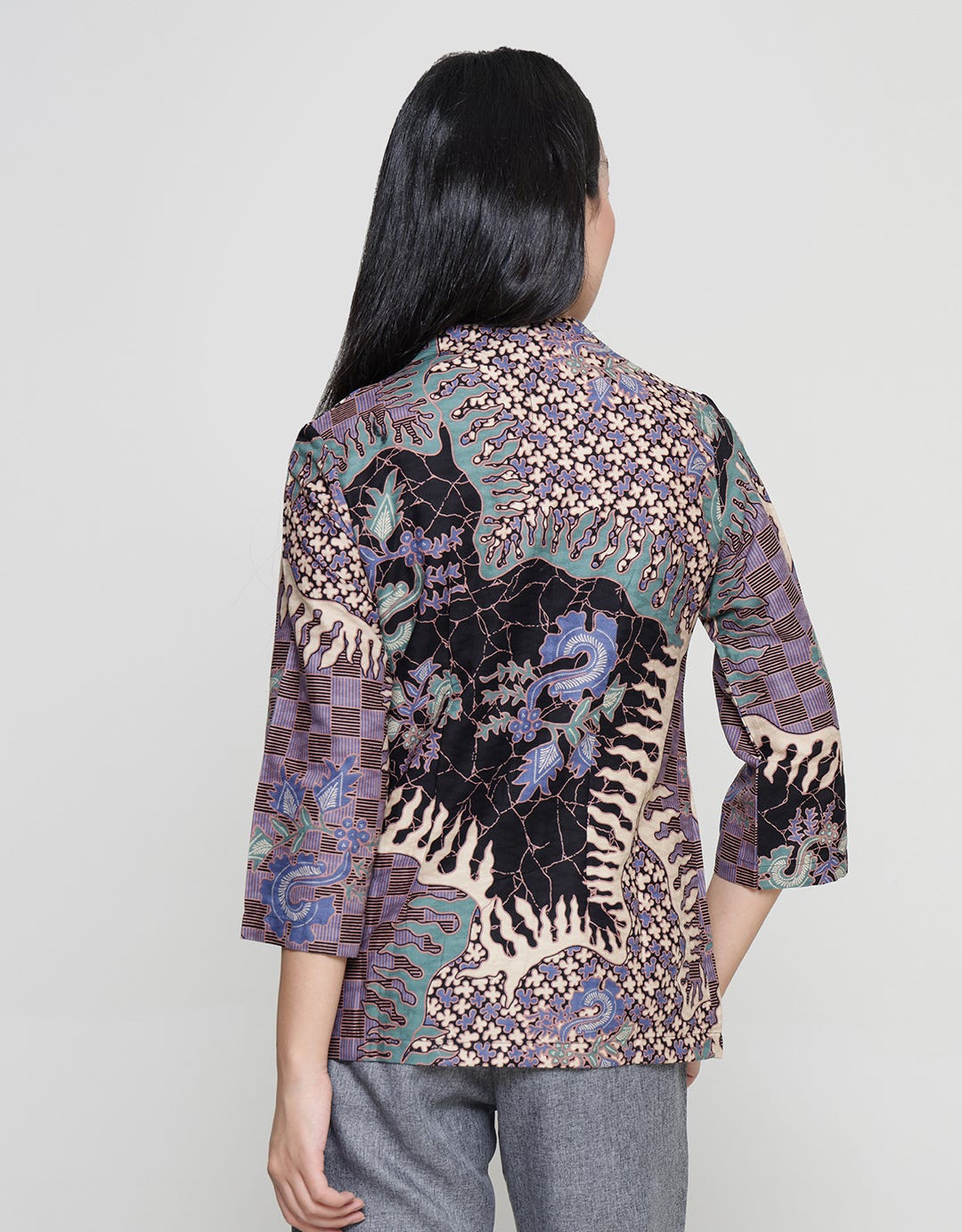 Adikusuma Batik Gajah Uling 2 Blouse Wanita