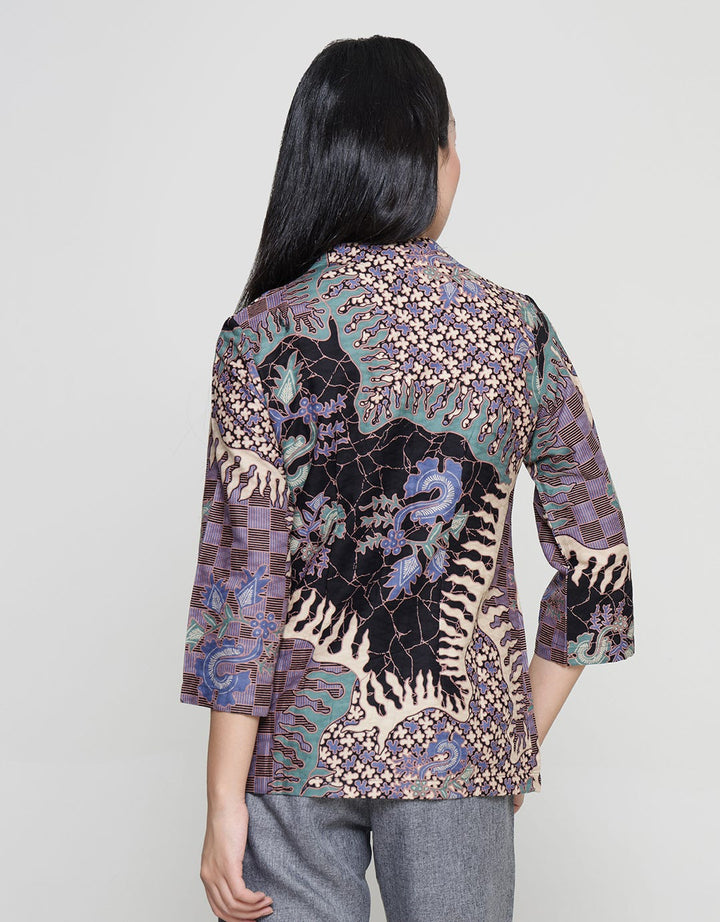 Adikusuma Batik Gajah Uling 2 Blouse Wanita