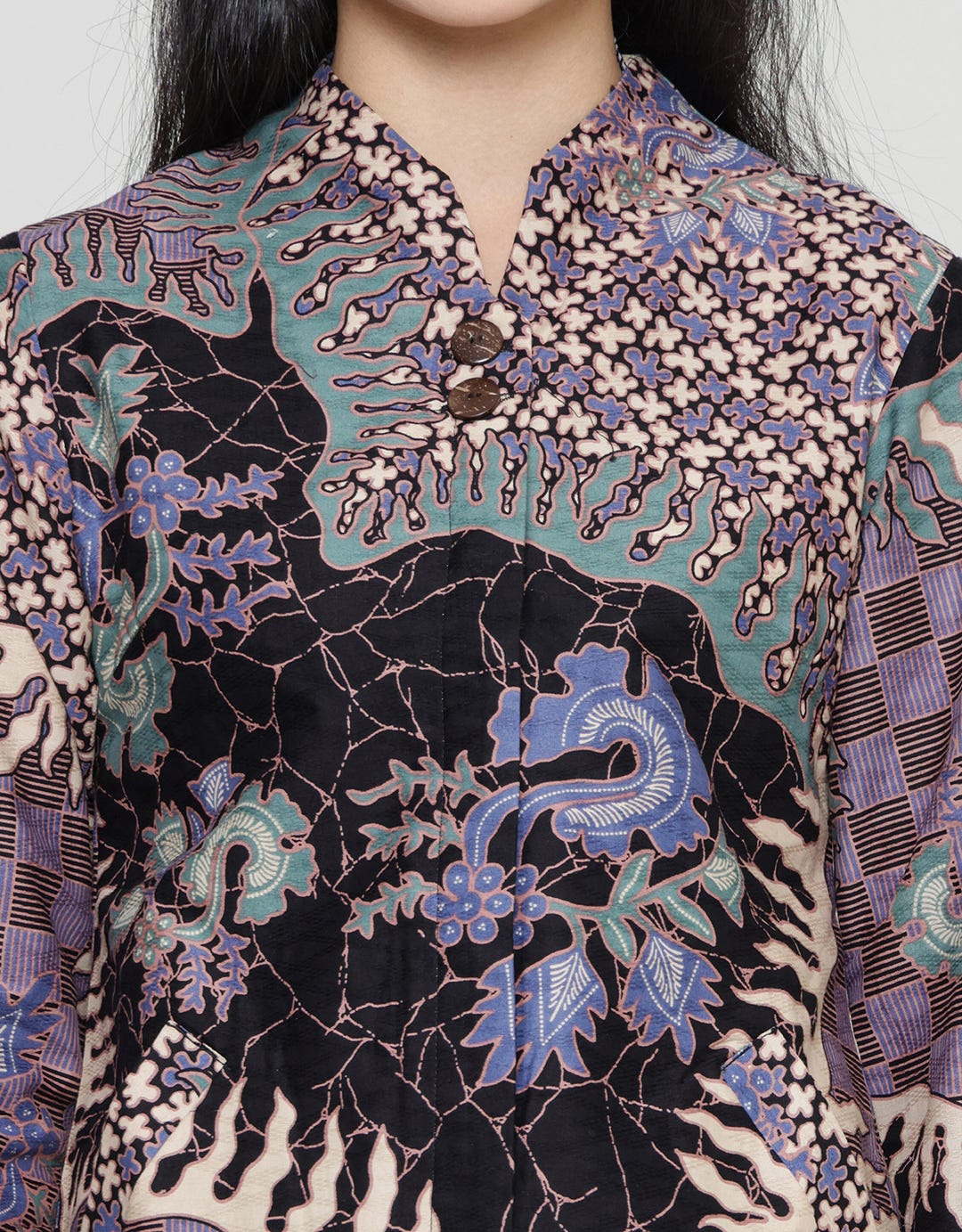 Adikusuma Batik Gajah Uling 2 Blouse Wanita