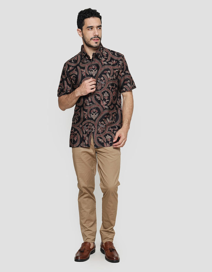 Adikusuma Men's Ukel Wulu Batik Shirt