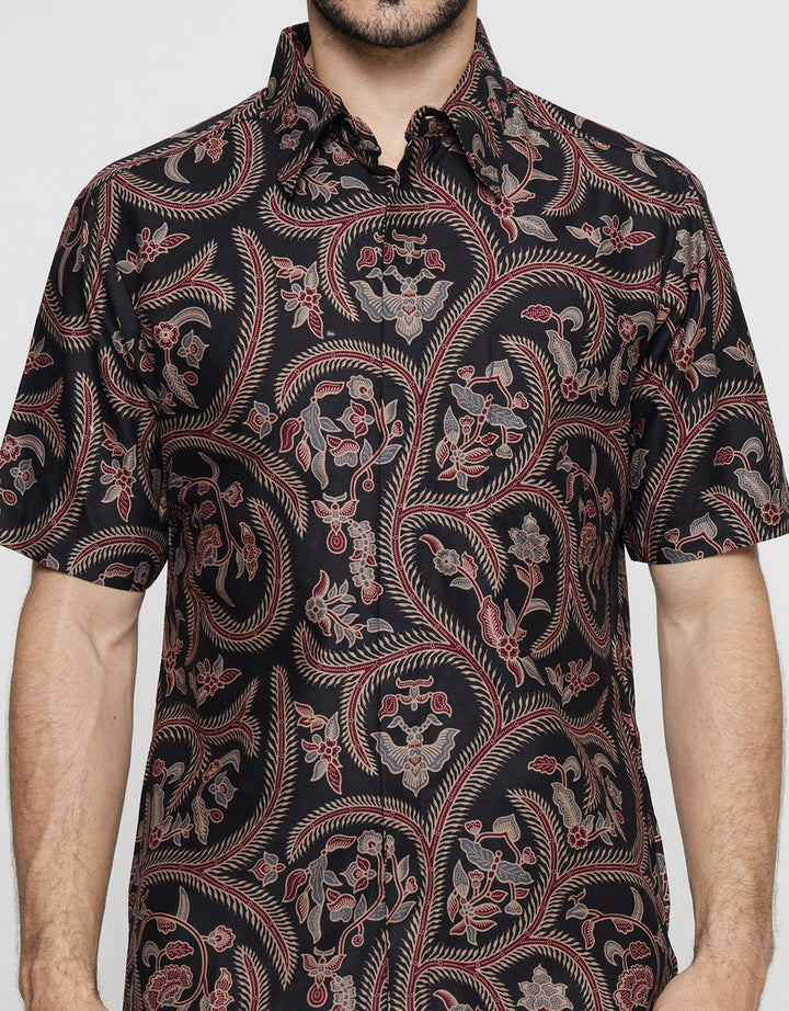 Adikusuma Men's Ukel Wulu Batik Shirt