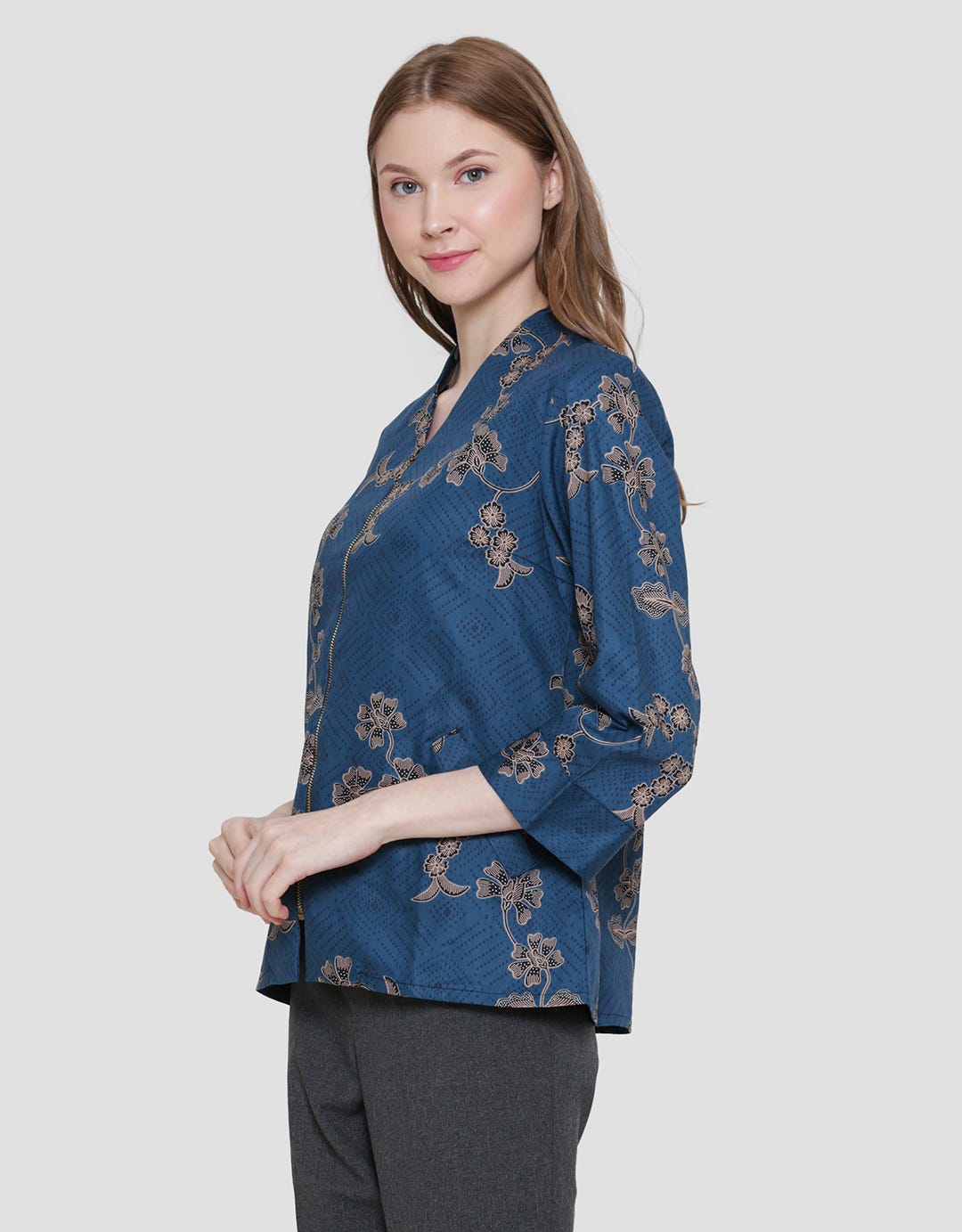 Arjuna Weda Batik Sekar Jagad Women's Blouse