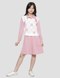 Nevada Flower With Vest Dress Anak Perempuan