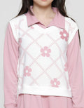 Nevada Flower With Vest Dress Anak Perempuan