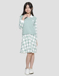 Nevada Love With Vest Dress Anak Perempuan