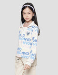 Nevada Sweater Full Print Wording With Stropper Anak Perempuan