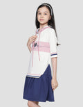 Nevada Midi Dress Lengan Pendek With Hoodie Anak Perempuan