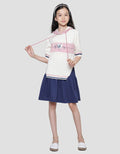 Nevada Midi Dress Lengan Pendek With Hoodie Anak Perempuan