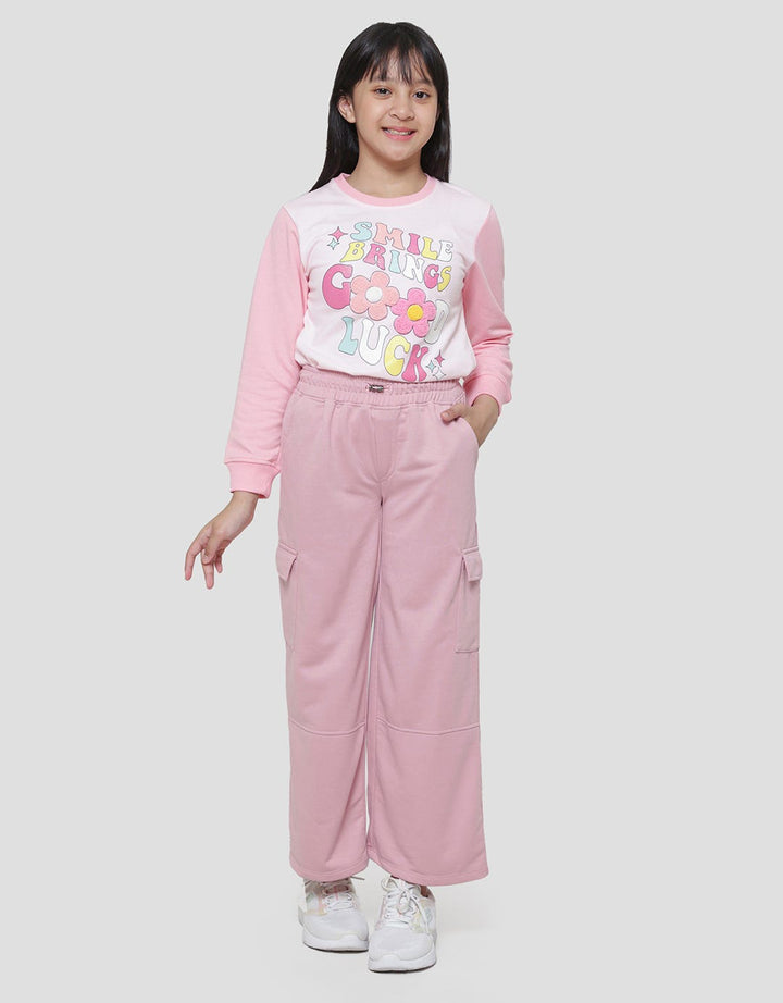 Nevada Cargo Wideleg Celana Panjang Anak Perempuan