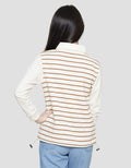 Nevada Hundstooth Stripe Sweater Vest Anak Perempuan