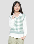 Nevada Hundstooth Sweater Vest Girls