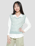 Nevada Hundstooth Sweater Vest Girls
