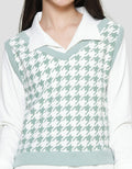 Nevada Hundstooth Sweater Vest Girls