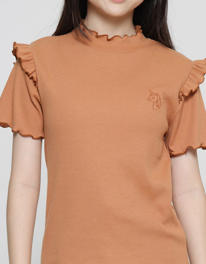 Nevada Ruffle Unicorn Girls T-Shirt