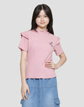 Nevada Ruffle Butterfly Kaos Anak Perempuan