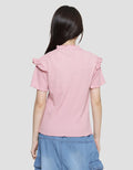 Nevada Ruffle Butterfly Kaos Anak Perempuan