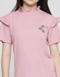 Nevada Ruffle Butterfly Kaos Anak Perempuan
