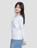 Nevada Full Print Stripe Good Bear Girls Long Sleeve T-Shirt