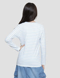 Nevada Full Print Stripe Good Bear Girls Long Sleeve T-Shirt