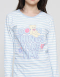 Nevada Full Print Stripe Good Bear Girls Long Sleeve T-Shirt