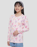 Nevada Fullprint Flaminggo Kaos Lengan Panjang Anak Perempuan