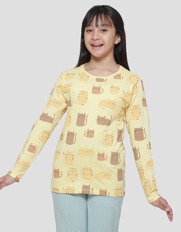 Nevada Cat Fullprint Girls T-Shirt