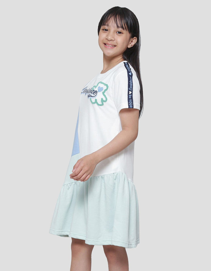 Nevada Knit Cut N Sewn Chenille Bear Midi Dress for Girls