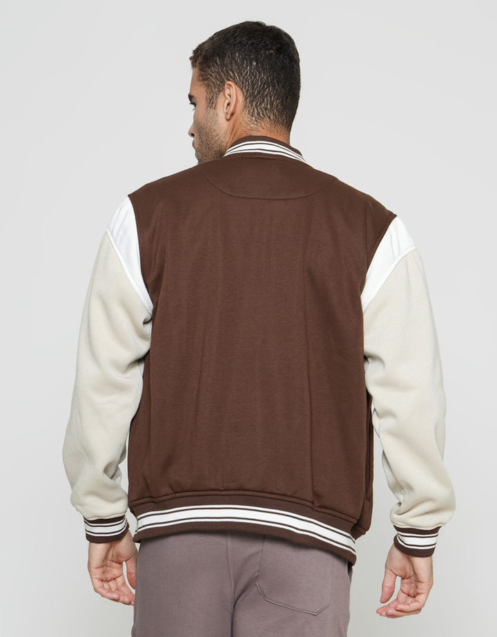 Details Jaket Bomber Fleece New Pria
