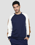 Details Sweater Cut And Sewn Pria Colour Blocking Raglan