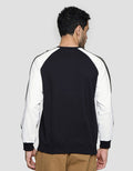 Details Sweater Cut And Sewn Pria Colour Blocking Raglan