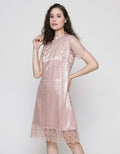 Connexion Tulle CNY Midi Dress Wanita
