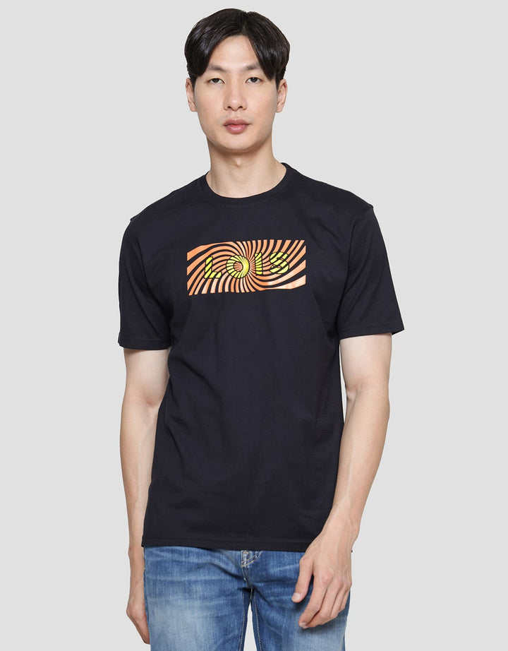 Lois Logo Casual Print Kaos Pria