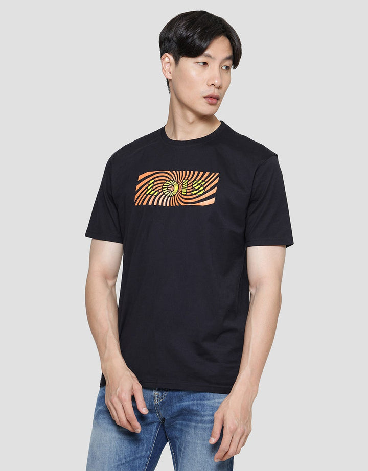 Lois Logo Casual Print Kaos Pria