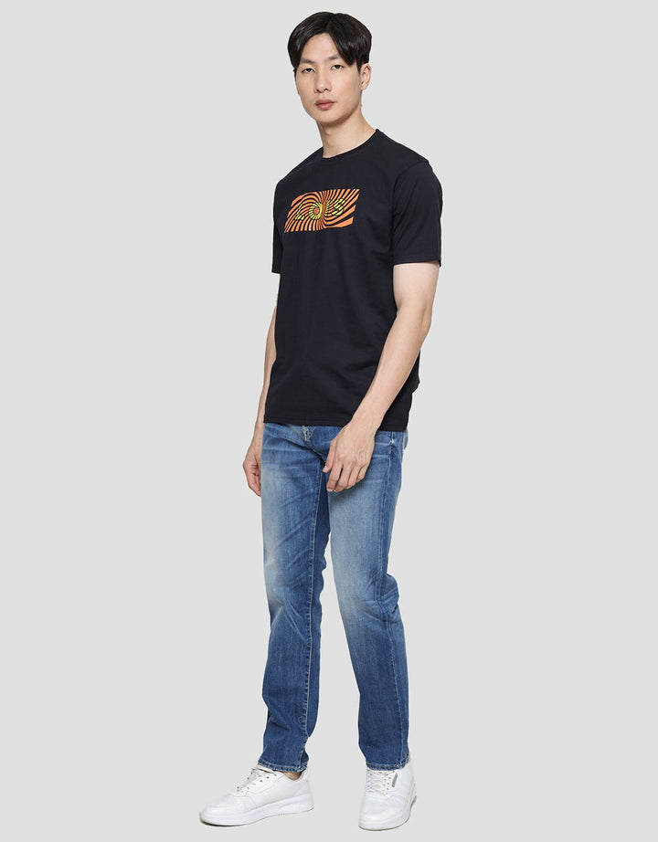 Lois Logo Casual Print Kaos Pria