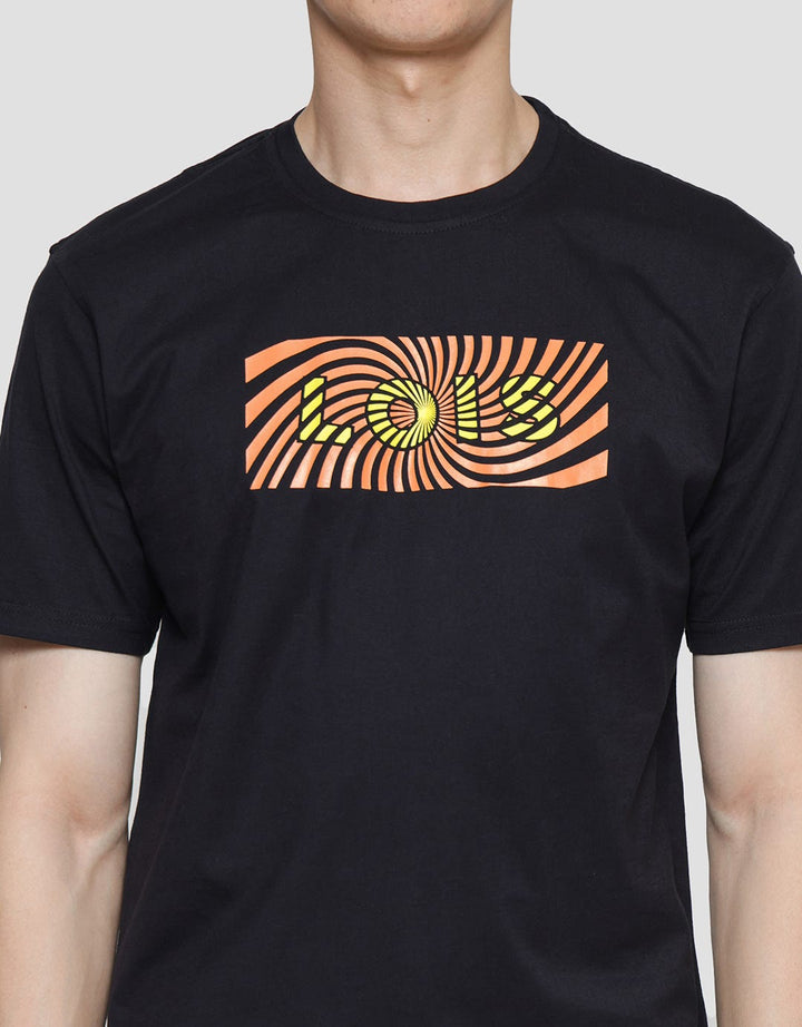 Lois Logo Casual Print Kaos Pria
