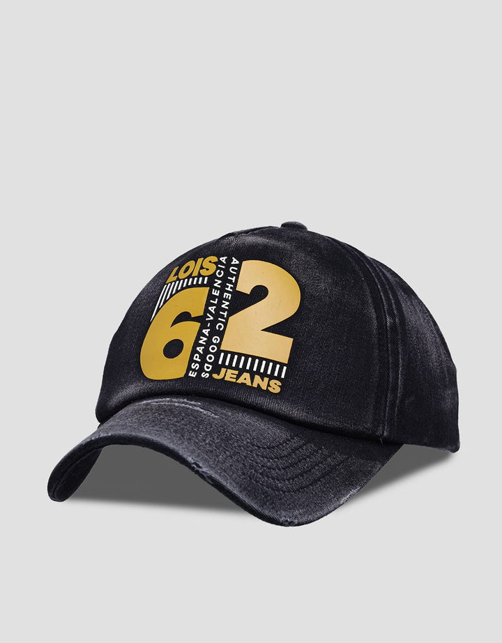 Lois Logo Washed Topi Casual Pria