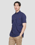 Lois Single Pocket Kemeja Lengan Pendek Pria